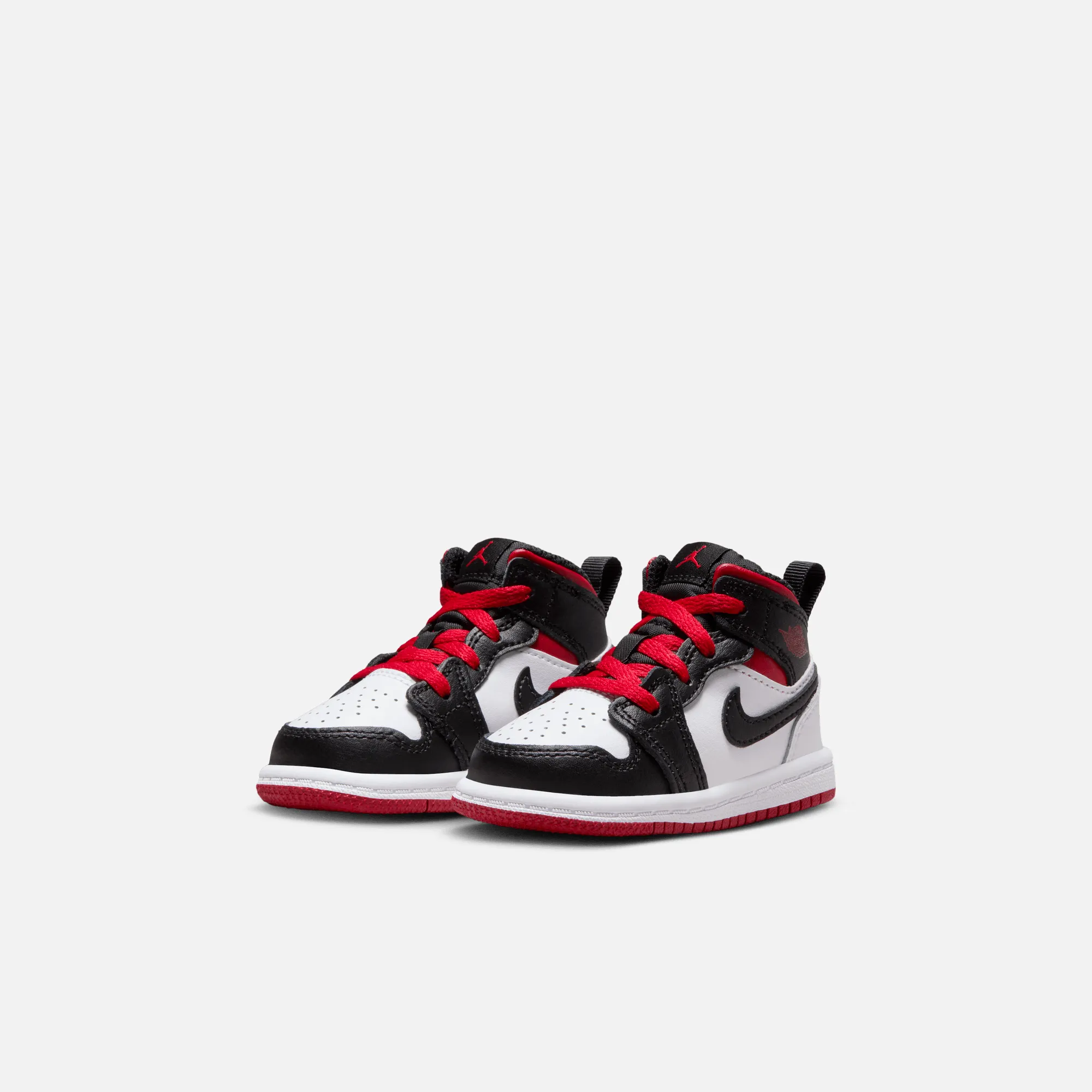 Air Jordan Kids' 1 Mid 'Gym Red Black Toe' (TD)