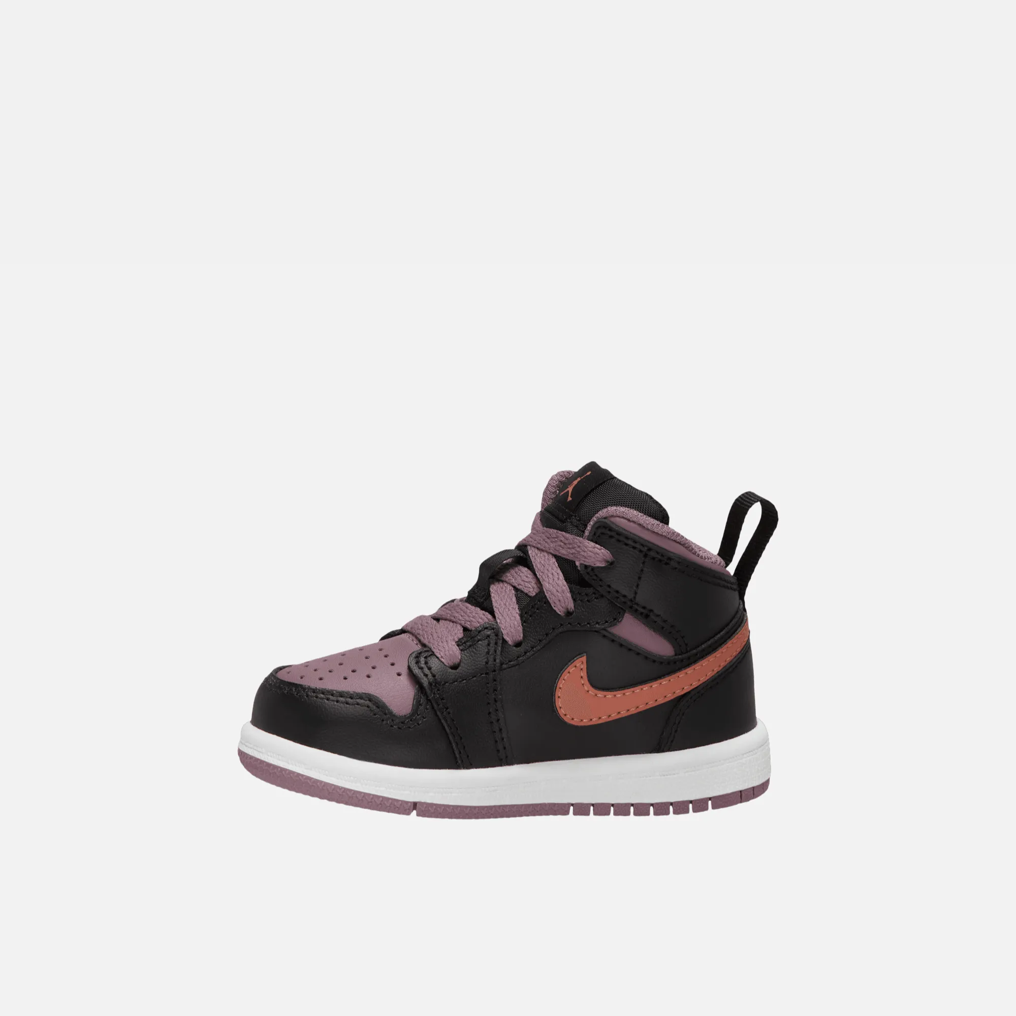 Air Jordan Kids' 1 Mid SE Sky J Mauve Sky J Orange (TD)