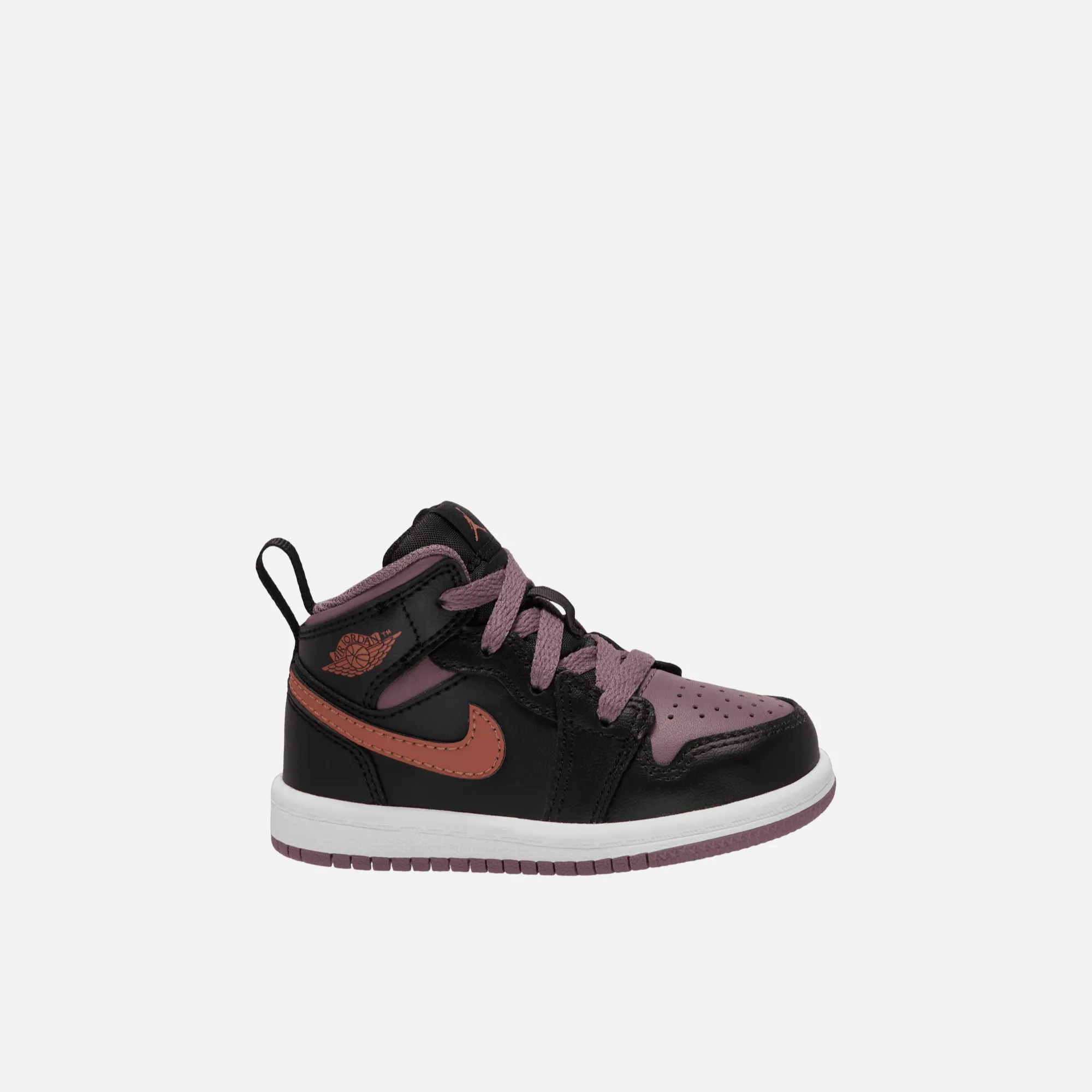 Air Jordan Kids' 1 Mid SE Sky J Mauve Sky J Orange (TD)