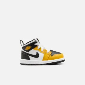 Air Jordan Kids' 1 Mid Yellow Ochre (TD)