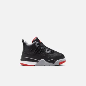 Air Jordan Kids' 4 Retro Bred Reimagined (TD)