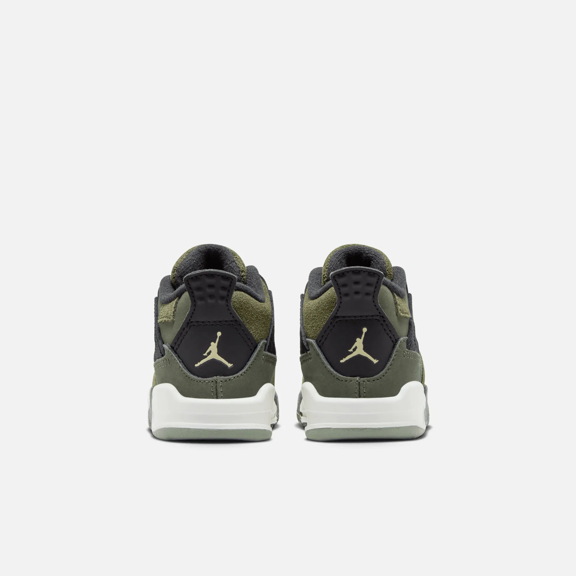 Air Jordan Kids' 4 Retro SE Craft Olive (TD)