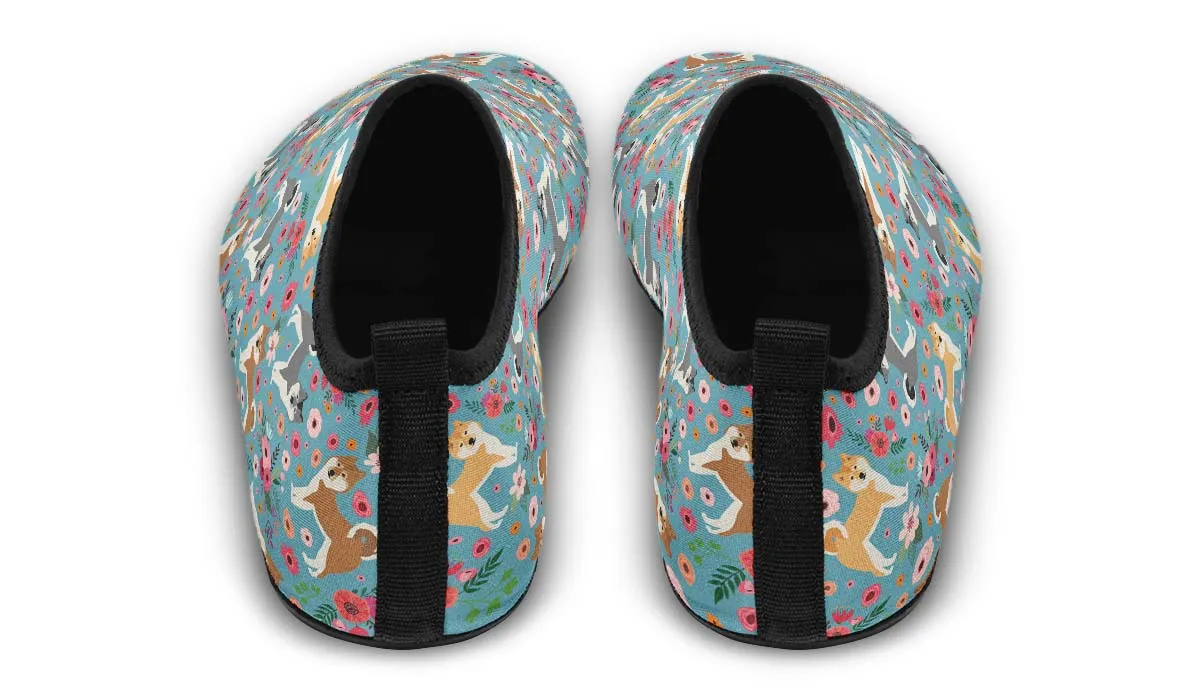 Akita Flower Aqua Barefoot Shoes