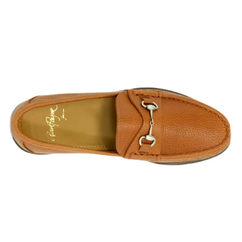 Alan Payne Men's Tan Walker Penny Slip-On Loafers