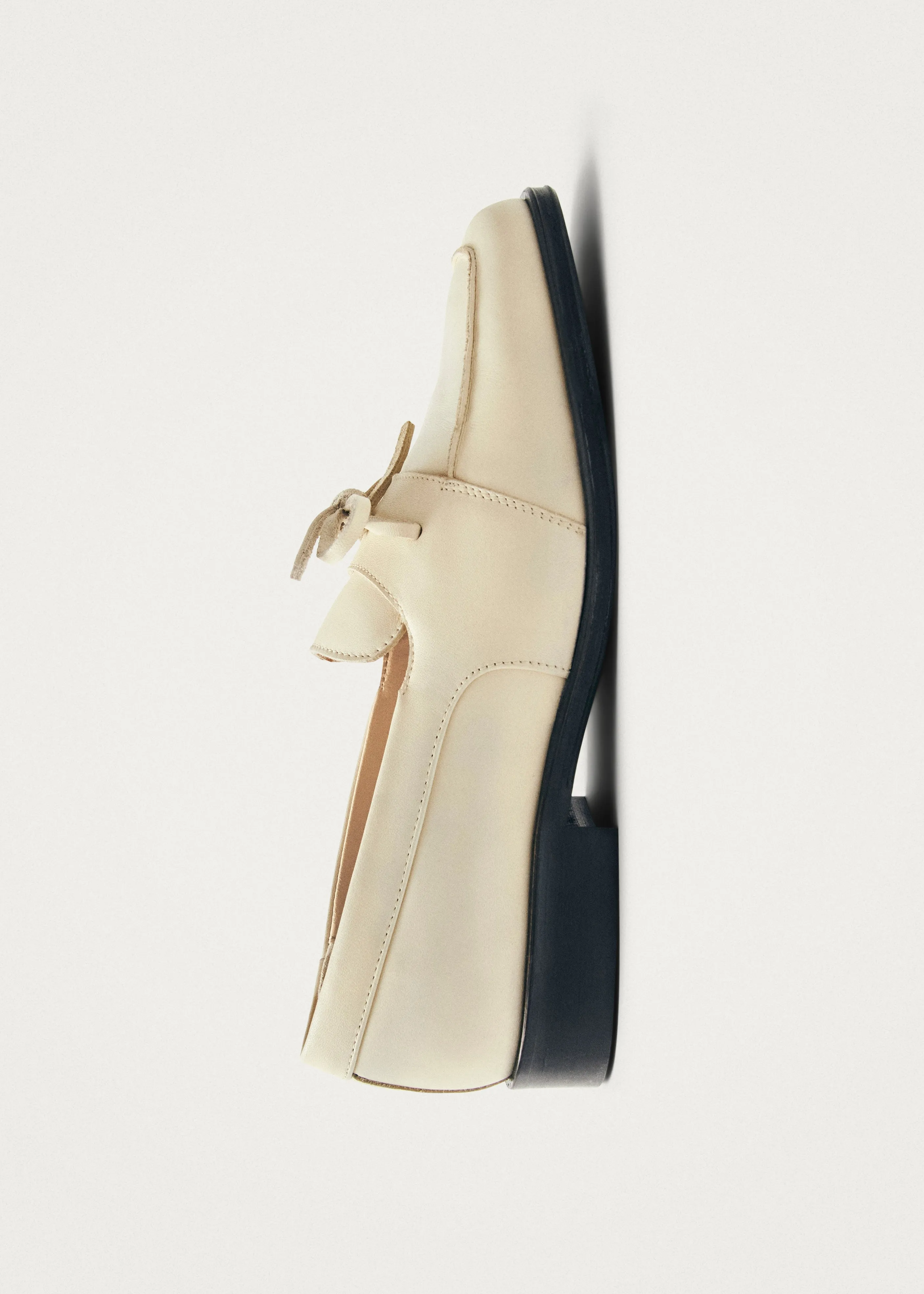 Amour Cream Leather Loafers