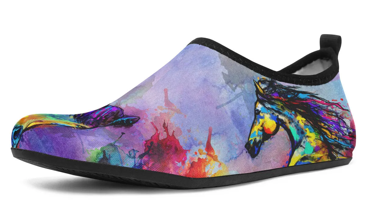 Artistic Horse Aqua Barefoot Shoes