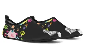 Artsy Dachshund Aqua Barefoot Shoes