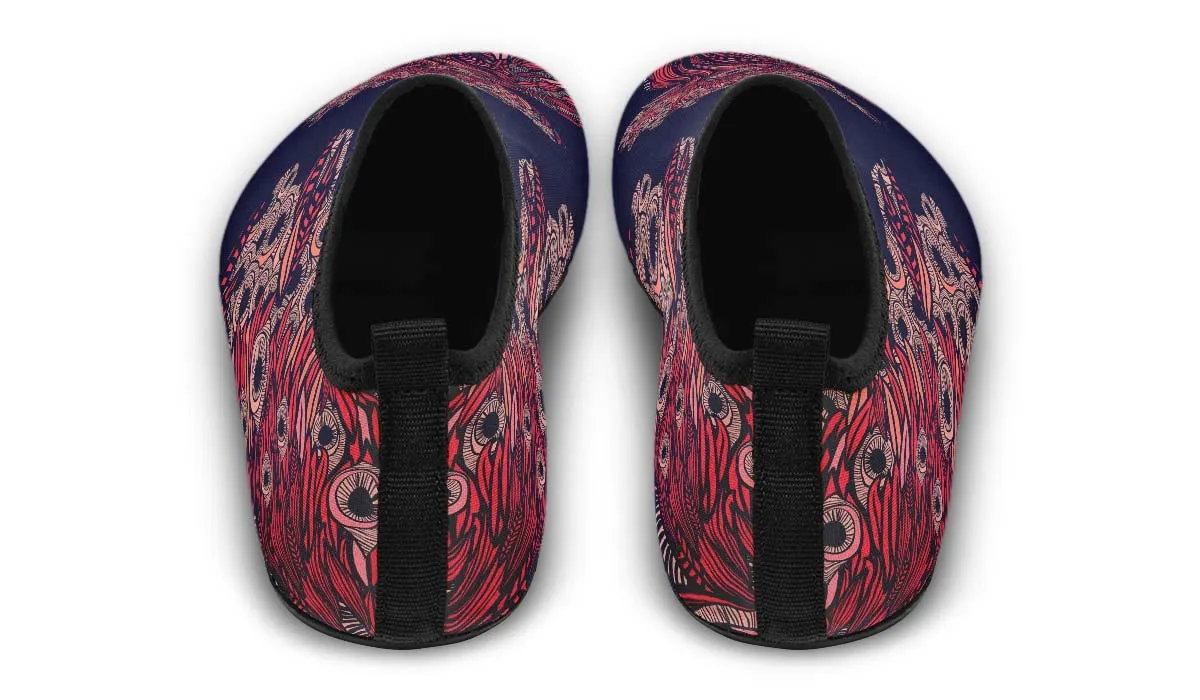 Artsy Rooster Aqua Barefoot Shoes