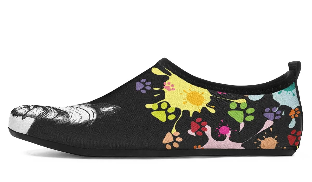 Artsy Yorkie Aqua Barefoot Shoes