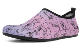 ASL Watercolor Aqua Barefoot Shoes