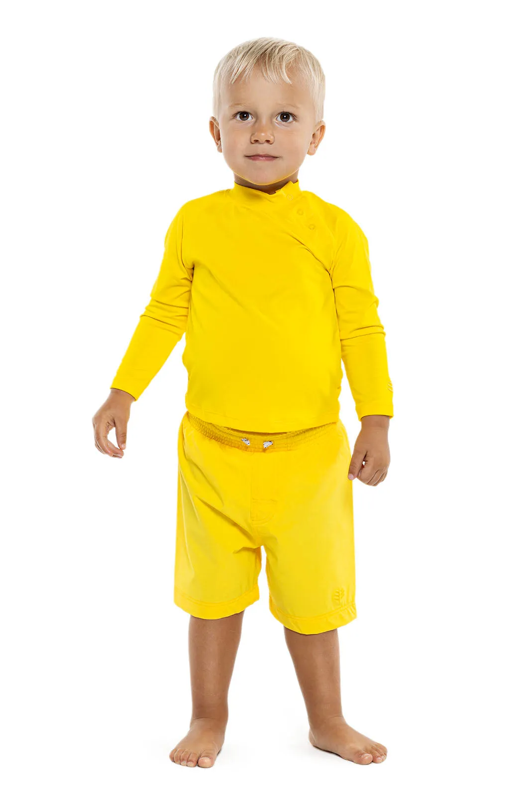 Baby Island Rash Guard Set | Bold Yellow