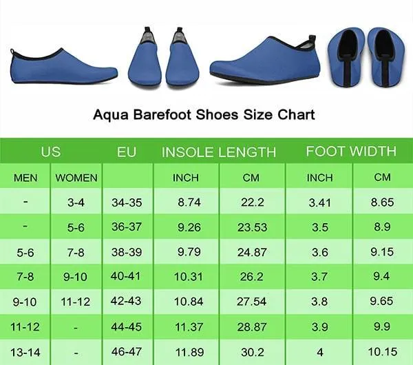 Baking Pattern Aqua Barefoot Shoes