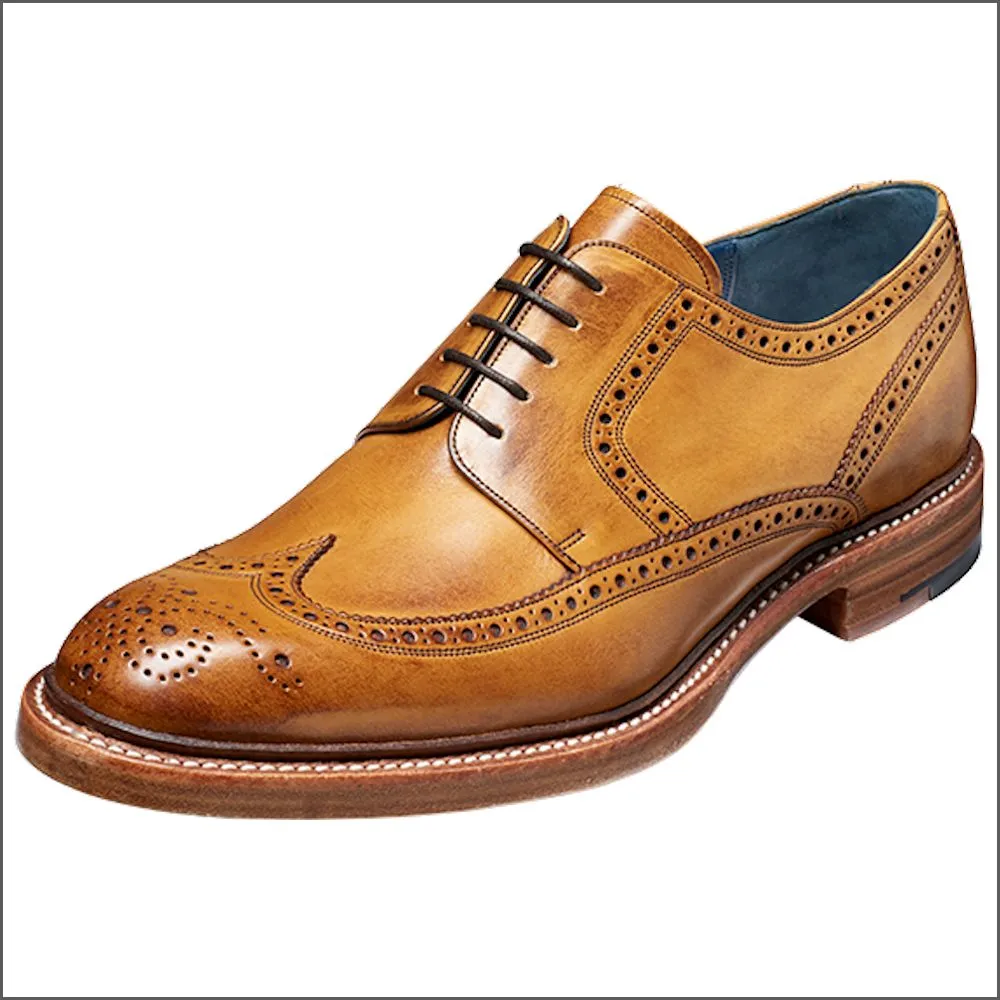 Barker Bailey Cedar Hand Painted Derby Wingtip Brogue=