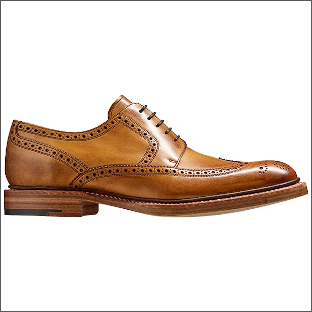 Barker Bailey Cedar Hand Painted Derby Wingtip Brogue=