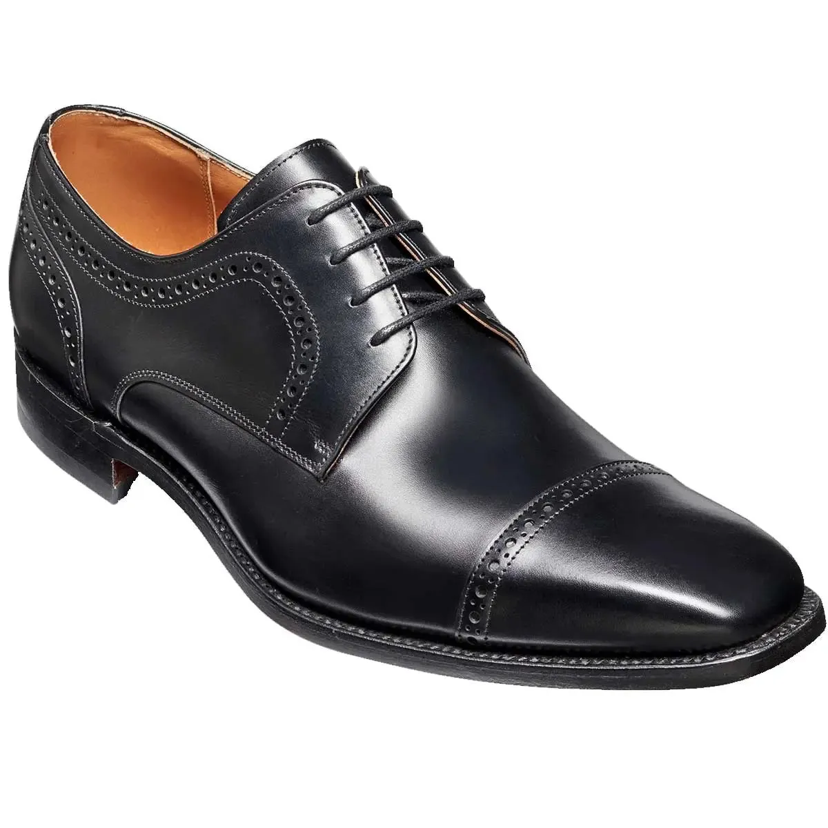 BARKER Leo Shoes - Mens Derby - Black Calf