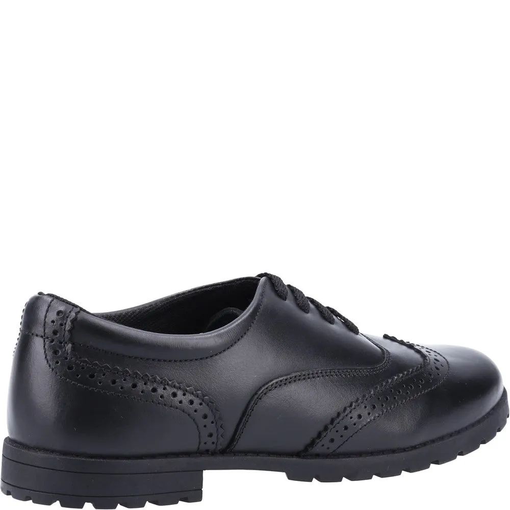 Black Eadie Junior School Shoes