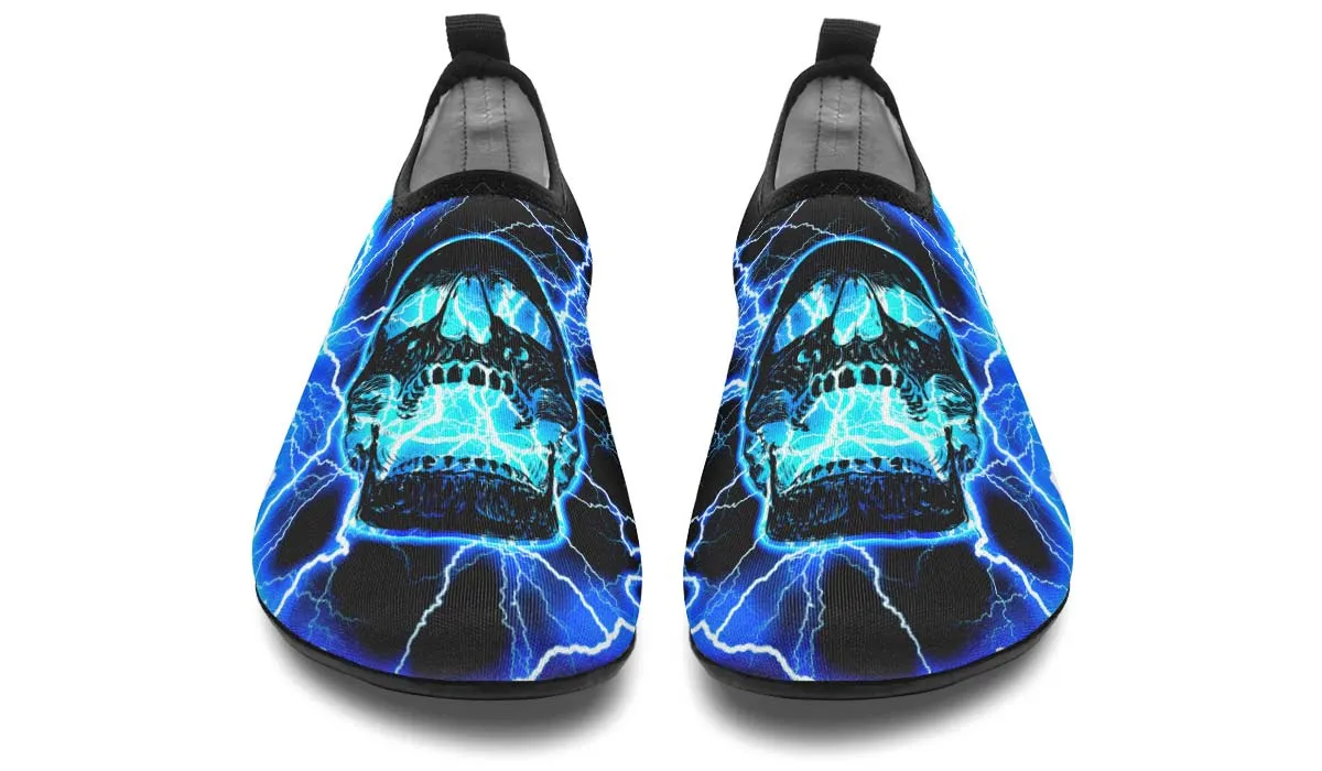 Blue Lightning Skull