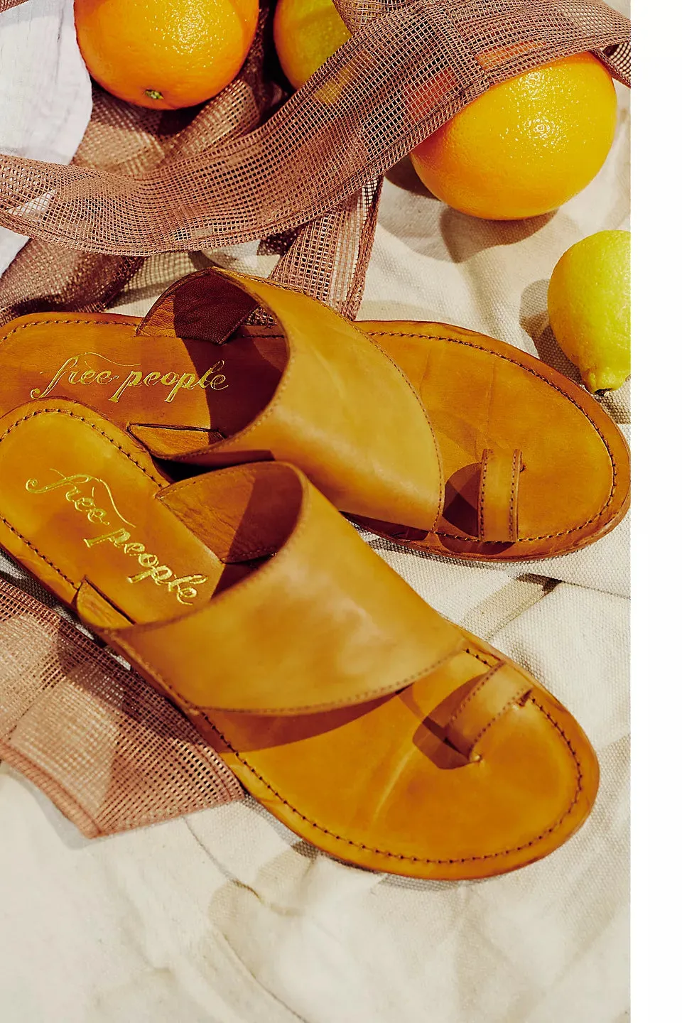 Free People Sant Antoni Slide - Saffron