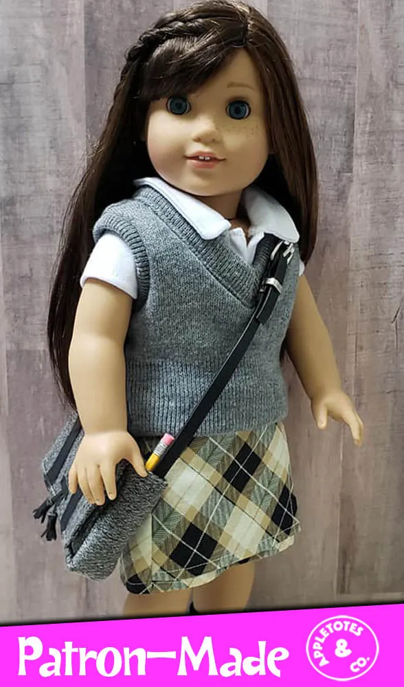 Free Wrap Skirt Sewing Pattern for 18 Inch Dolls