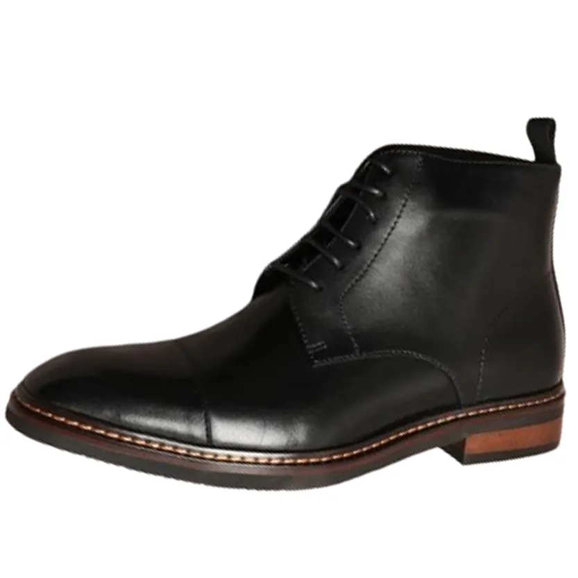 Funki Buys | Boots | Men's Oxford Genuine Leather Dress Boots