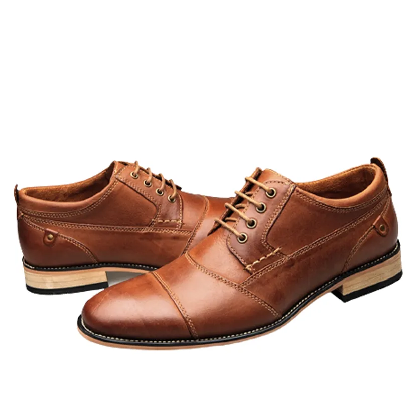 Funki Buys | Shoes | Men's Genuine Leather Derby Dress Shoes