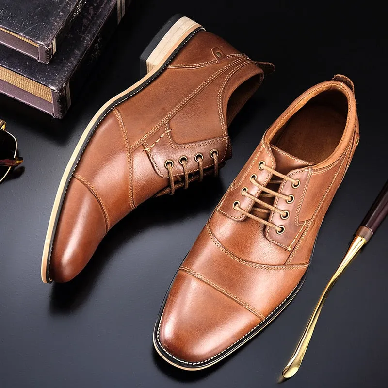 Funki Buys | Shoes | Men's Genuine Leather Derby Dress Shoes