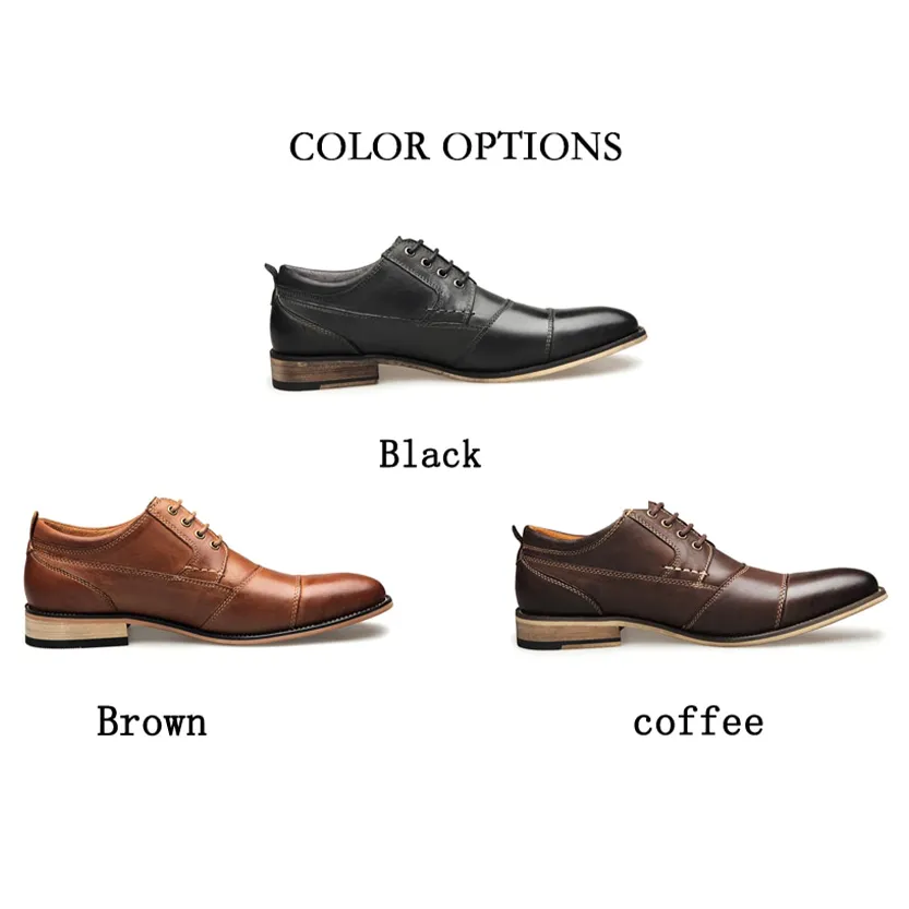 Funki Buys | Shoes | Men's Genuine Leather Derby Dress Shoes