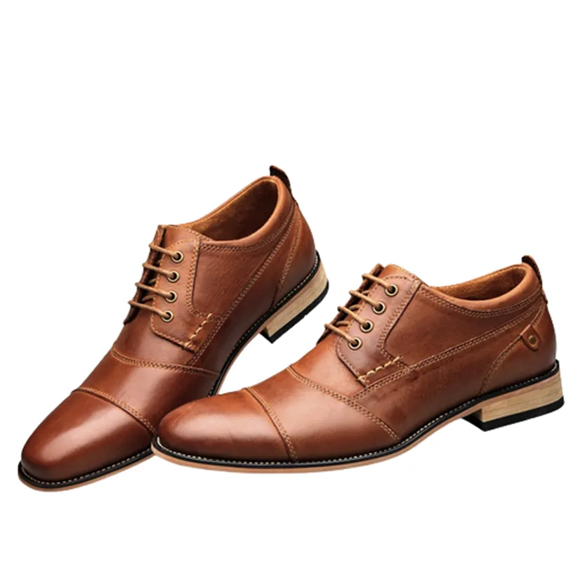 Funki Buys | Shoes | Men's Genuine Leather Derby Dress Shoes