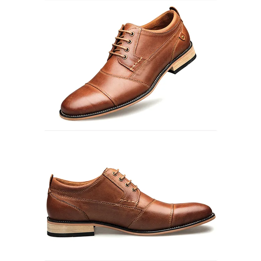 Funki Buys | Shoes | Men's Genuine Leather Derby Dress Shoes