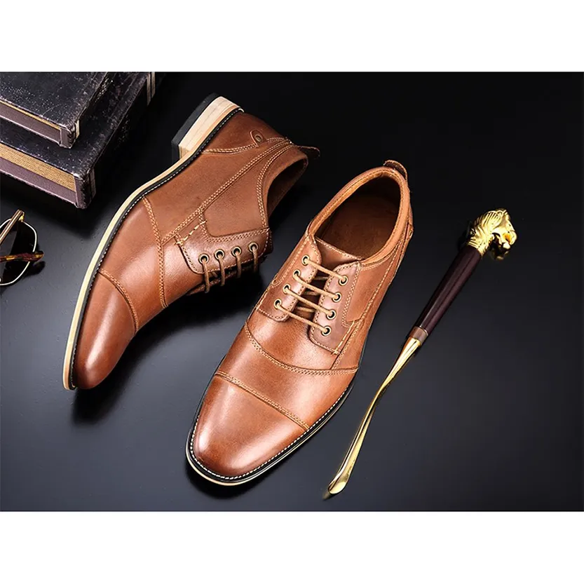 Funki Buys | Shoes | Men's Genuine Leather Derby Dress Shoes