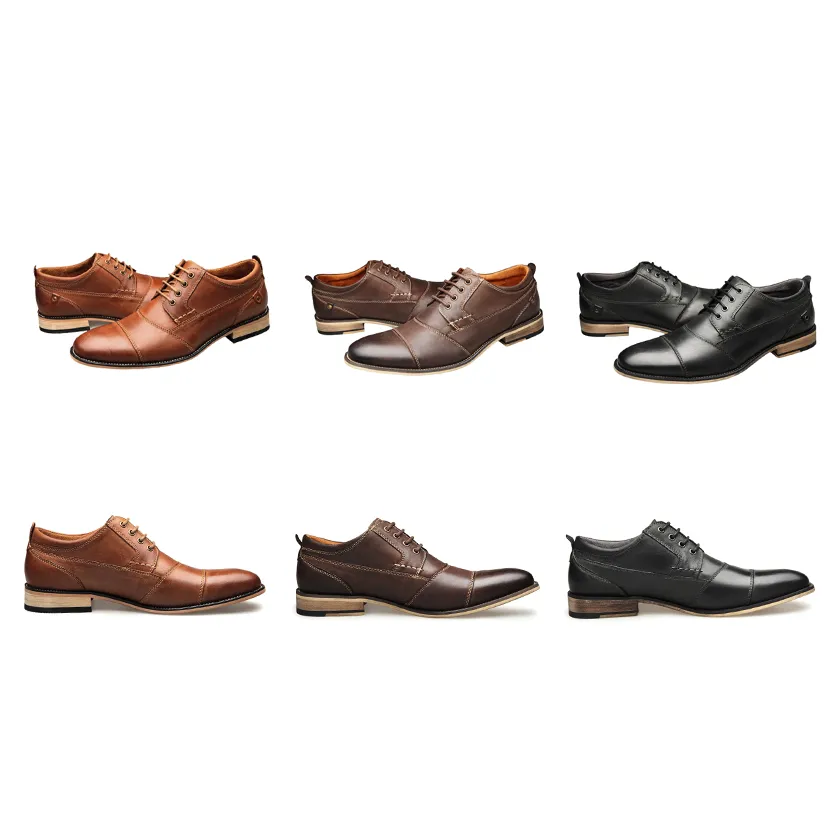 Funki Buys | Shoes | Men's Genuine Leather Derby Dress Shoes