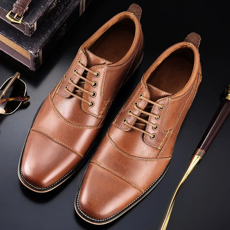 Funki Buys | Shoes | Men's Genuine Leather Derby Dress Shoes