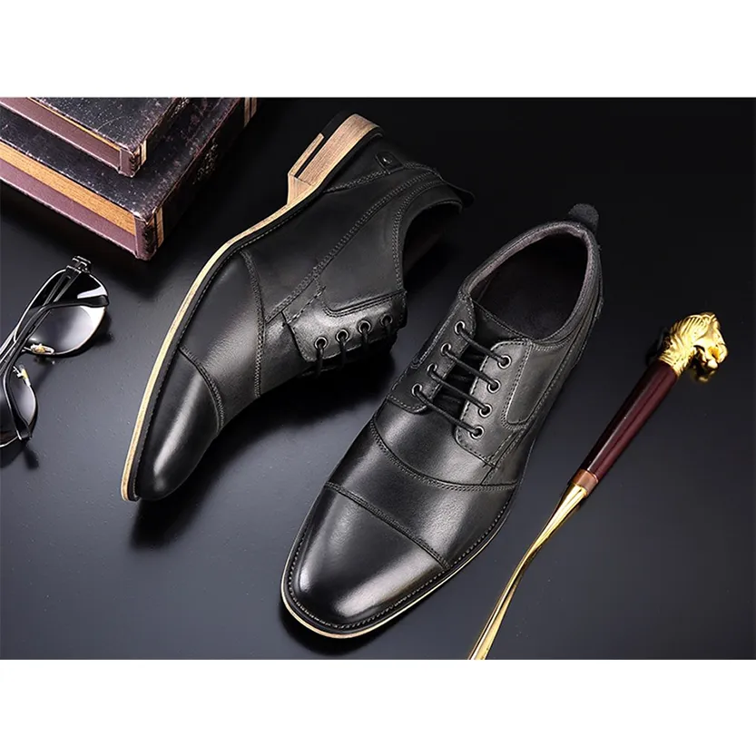 Funki Buys | Shoes | Men's Genuine Leather Derby Dress Shoes