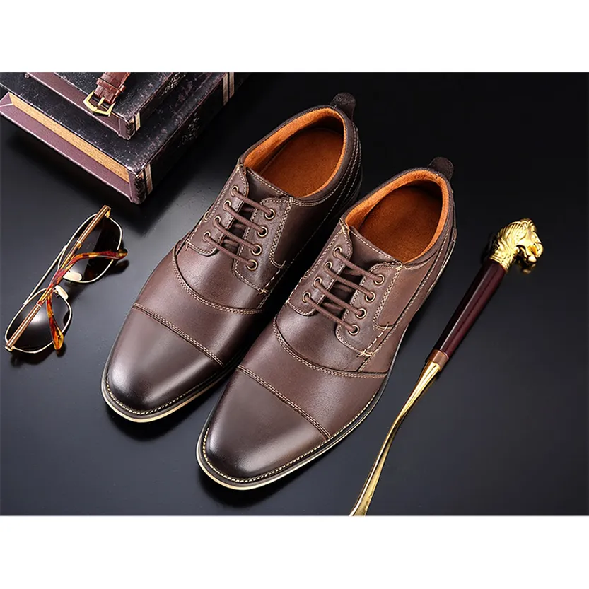 Funki Buys | Shoes | Men's Genuine Leather Derby Dress Shoes