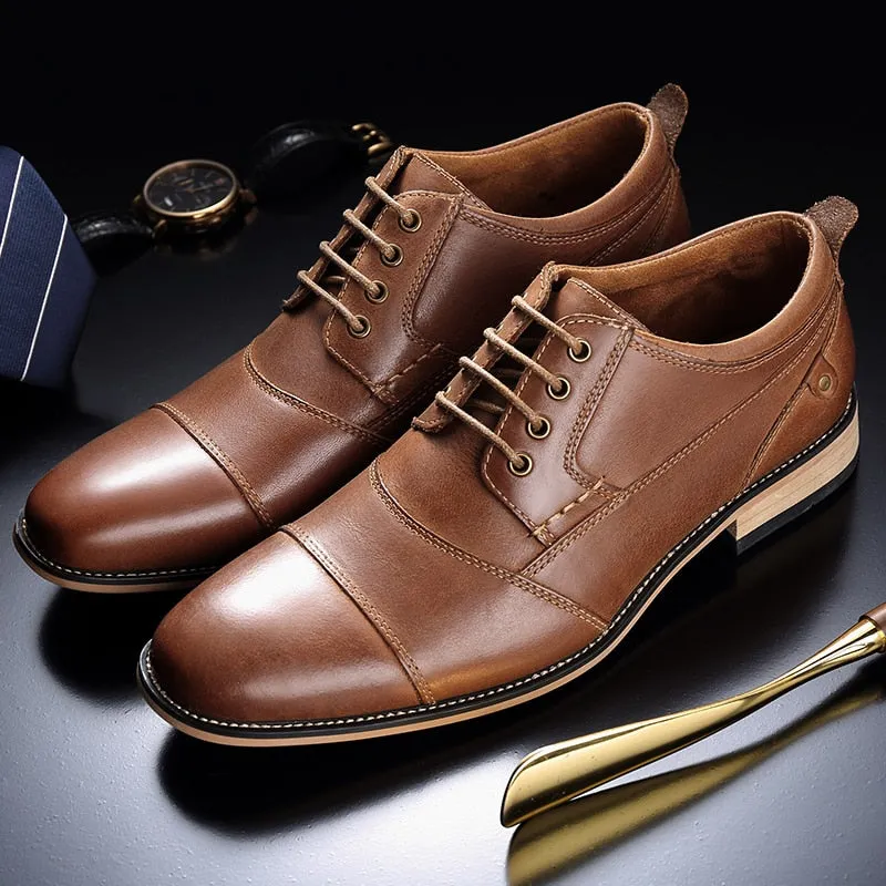 Funki Buys | Shoes | Men's Genuine Leather Derby Dress Shoes