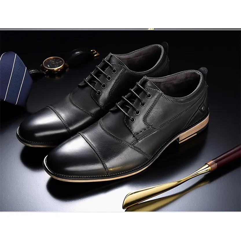 Funki Buys | Shoes | Men's Genuine Leather Derby Dress Shoes