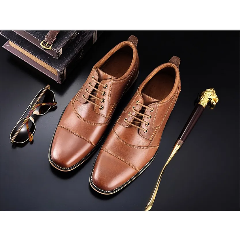 Funki Buys | Shoes | Men's Genuine Leather Derby Dress Shoes