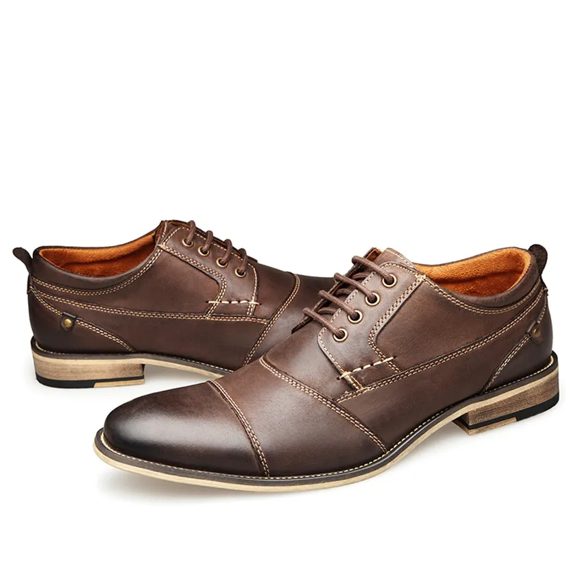 Funki Buys | Shoes | Men's Genuine Leather Derby Dress Shoes