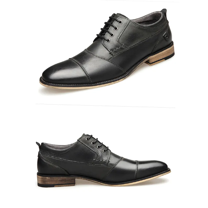 Funki Buys | Shoes | Men's Genuine Leather Derby Dress Shoes