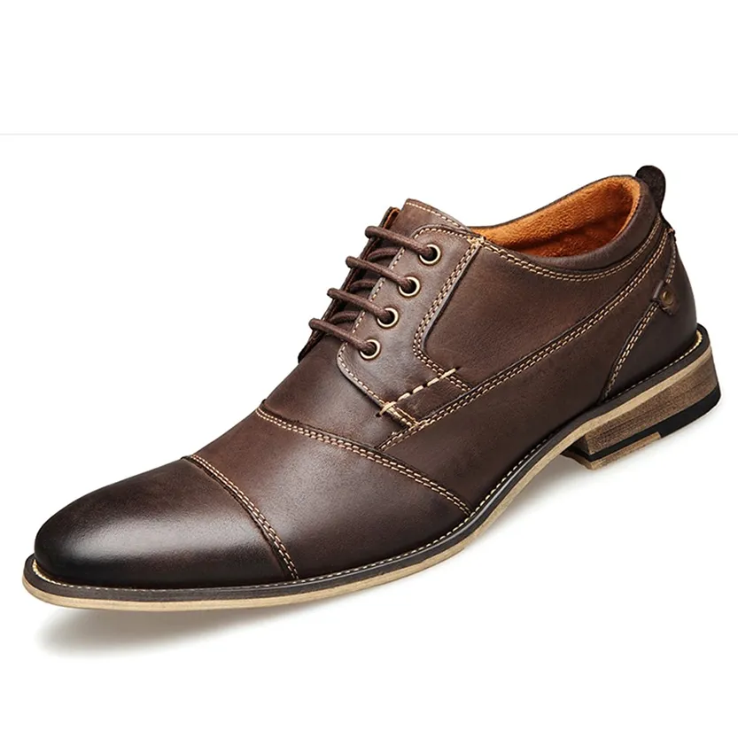 Funki Buys | Shoes | Men's Genuine Leather Derby Dress Shoes