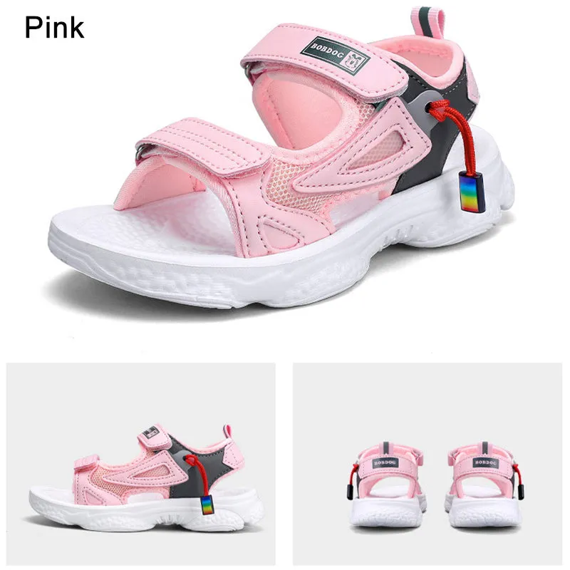 Girls Summer Sandals Open-Toe Kids Beach Shoes Outdoor Casual Children Flat Sandal