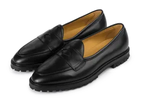 Grand Varenne Loafers in Black Shield Calf