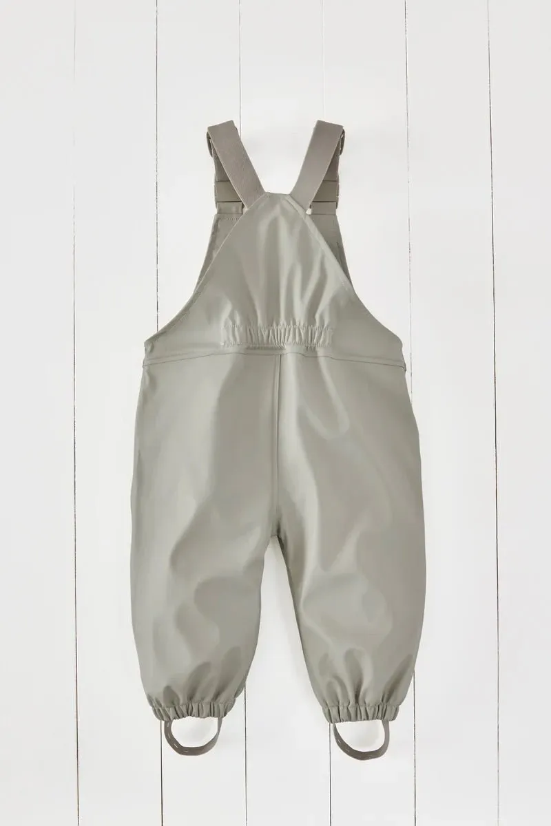 Grass & Air: Rainster Waterproof Dungarees - Grey