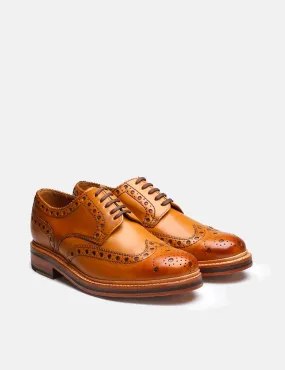 Grenson Archie Brogue Shoes 5067-02 (Leather) - Tan