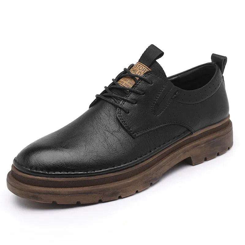 Hnzxzm Genuine Leather Shoes Men Loafers Soft Cow Leather Casual Shoes New Male Footwear Black Sneakers