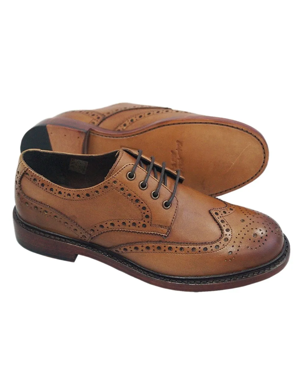 Hoggs of Fife Muirfield All Leather Brogue Shoes