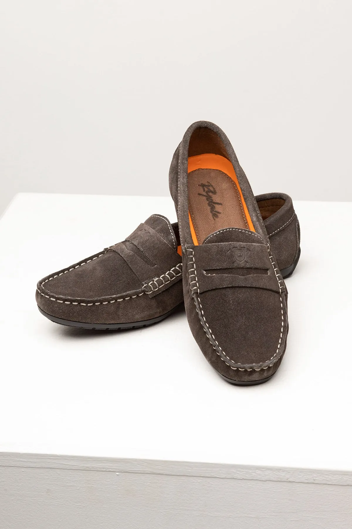 Ladies Suede Driving Loafers - Wrelton