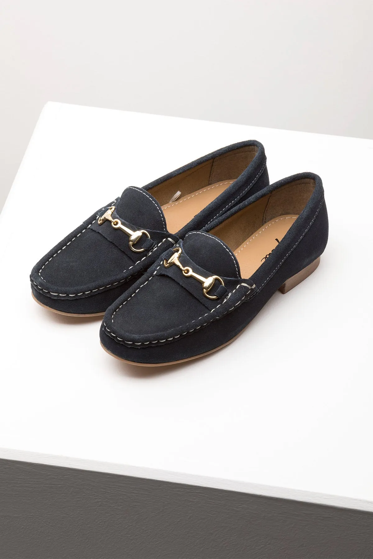 Ladies Suede Snaffle Loafers - Wrelton