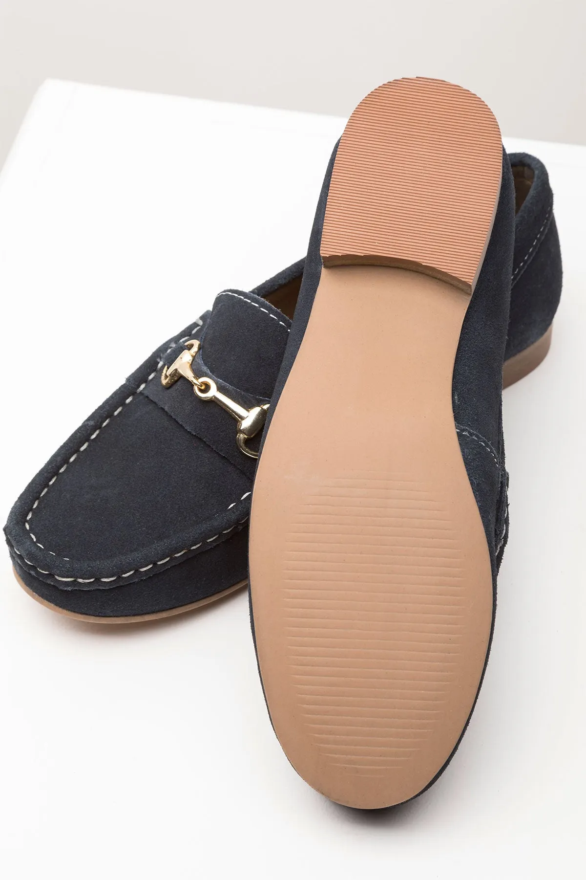 Ladies Suede Snaffle Loafers - Wrelton