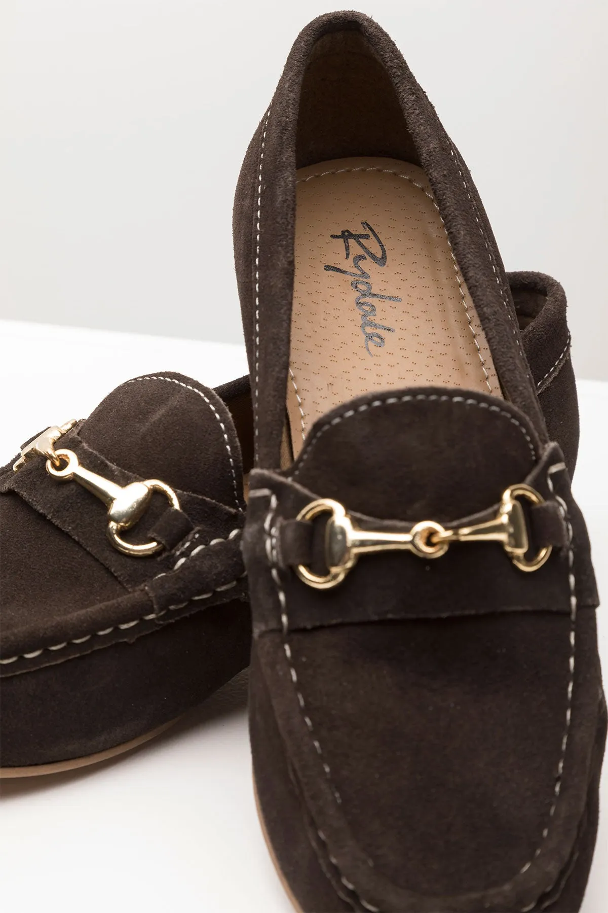 Ladies Suede Snaffle Loafers - Wrelton